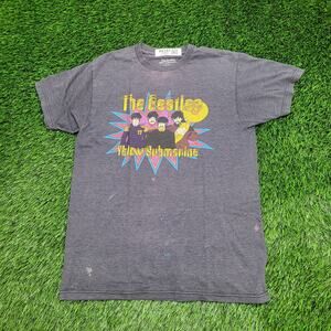 The-Beatles Shirt S/M 19x26 Gray Yellow Submarine